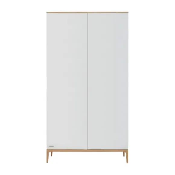 Kidsmill Intense II Babykamer Mat Wit / Eiken | Ledikant 60 x 120 cm + Commode