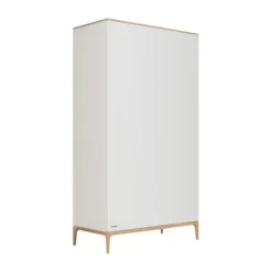 Kidsmill Intense II Babykamer Mat Wit / Eiken | Ledikant 60 x 120 cm + Commode