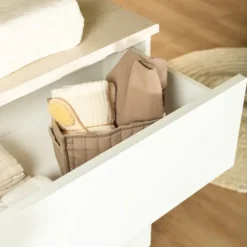 Kidsmill Intense II Babykamer Wit / Patinated Brass | Ledikant 60 x 120 cm + Commode