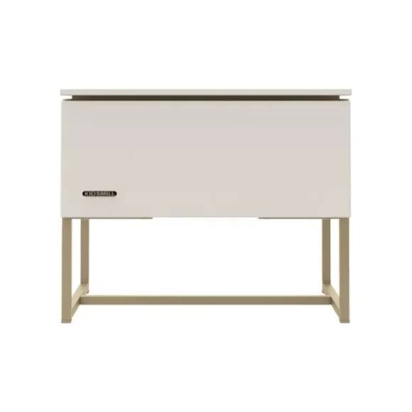 Kidsmill Intense II Bedbank 90 x 200 - Oatmeal / Patinated Brass