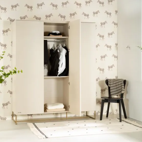 Kidsmill Intense II Bedbank 90 x 200 - Oatmeal / Patinated Brass