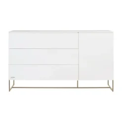 Kidsmill Intense II Commode XL - Wit / Patinated Brass-