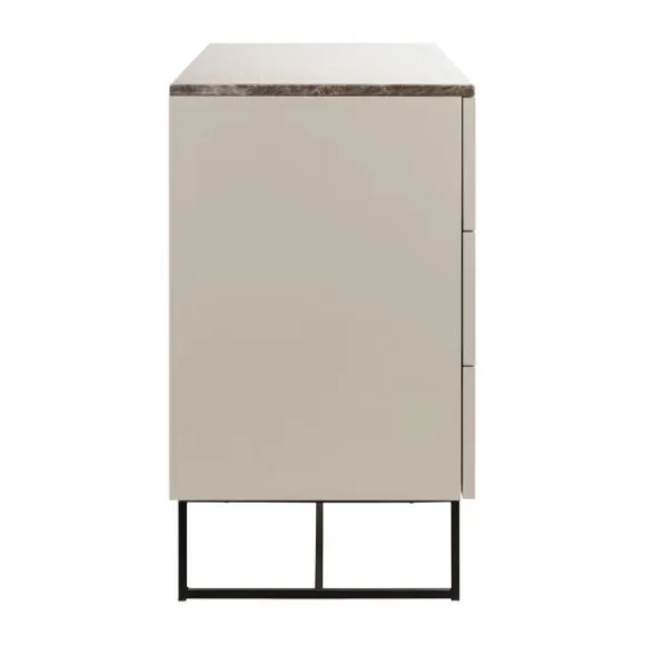 Kidsmill Intense II Commode 3L Mat Oatmeal - Zwart - Warm Taupe