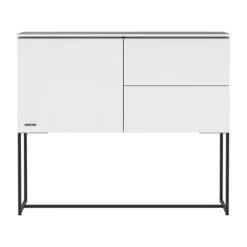 Kidsmill Intense II Commode 1D / 2L Mat Wit - Zwart - Mat Wit