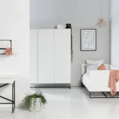 Kidsmill Intense II Kinderkamer Wit | Bedbank 90 x 200 cm + Bureau