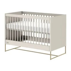 Kidsmill Intense II Ledikant 60 x 120 - Oatmeal / Patinated Brass