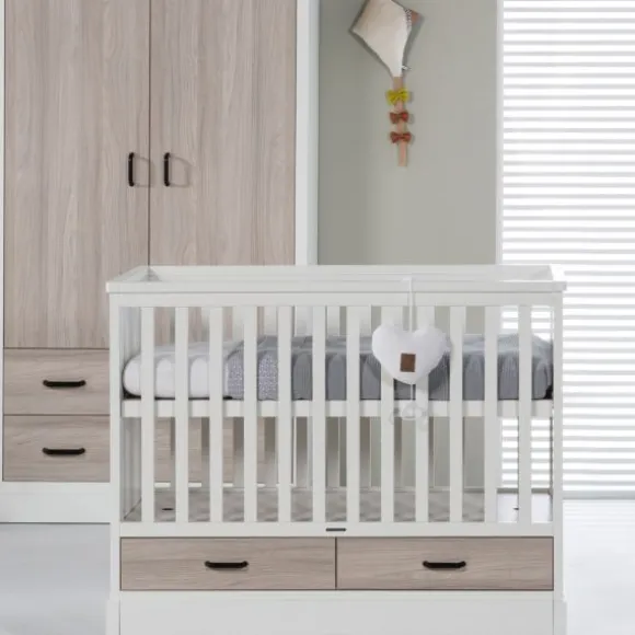 Kidsmill Newport Babybed Wit / Eiken 70 x 140 cm