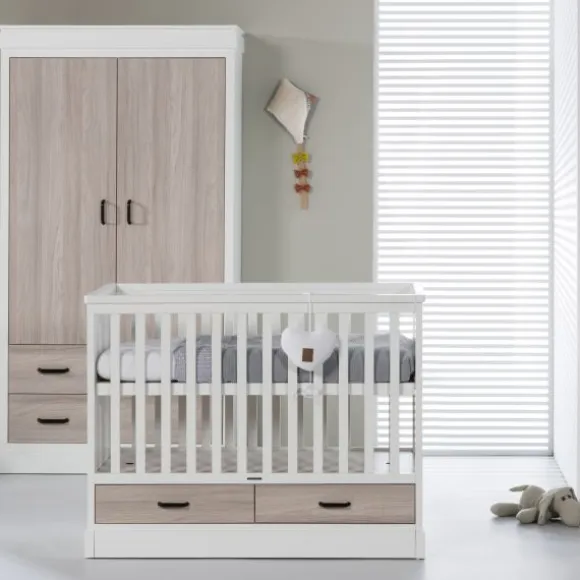 Kidsmill Newport Babybed Wit / Eiken 70 x 140 cm