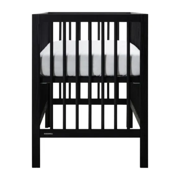 Kidsmill Pure Wood Ledikant Zwart Geborsteld 60 x 120 Cm