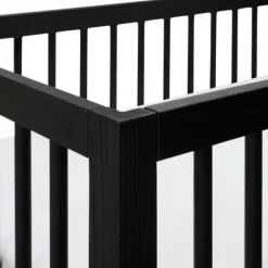 Kidsmill Pure Wood Ledikant Zwart Geborsteld 60 x 120 Cm