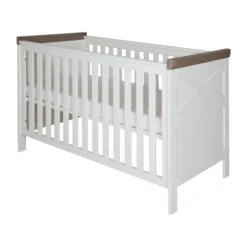 Kidsmill Savigno Babybed 70 x 140 cm Grijs Met Kruis