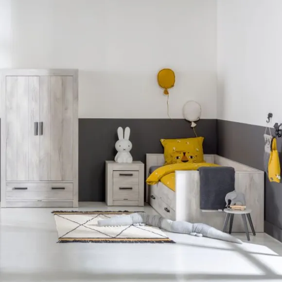 Kidsmill Sem Nautic Grijs Bedbank Met Lade 90 x 200 cm