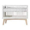 Kidsmill Sixties Babybed Wit Mat / Naturel 60 x 120 cm