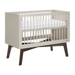 Kidsmill Sixties Babybed Oatmeal / Walnoot 60 x 120 cm
