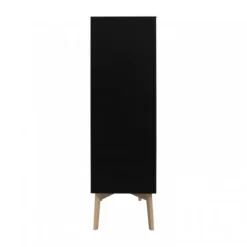 Kidsmill Sixties Kledingkast 3-deurs Zwart Mat / Naturel