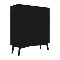 Kidsmill Sixties Kledingkast 3-deurs Zwart Mat