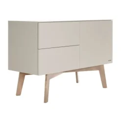 Kidsmill Sixties Ledikant 60 x 120 cm - Oatmeal / Eiken