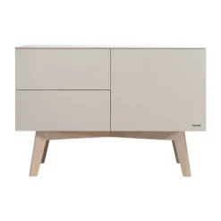 Kidsmill Sixties Ledikant 60 x 120 cm - Oatmeal / Eiken