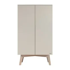 Kidsmill Sixties Ledikant 60 x 120 cm - Oatmeal / Eiken