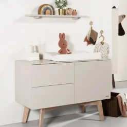 Kidsmill Sixties Ledikant 60 x 120 cm - Oatmeal / Eiken