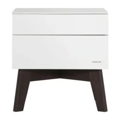 Kidsmill Sixties Nachtkastje Wit Mat / Walnoot