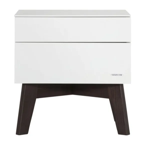 Kidsmill Sixties Nachtkastje Wit Mat / Walnoot