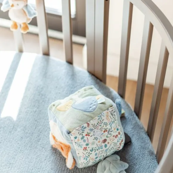 Kidsmill Soft Elegance II Boxmatras Hoes Rond Ø 90 cm - Iceblue