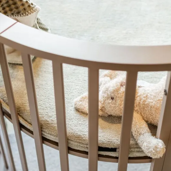 Kidsmill Soft Elegance II Boxmatras Hoes Rond Ø 90 cm - Iceblue