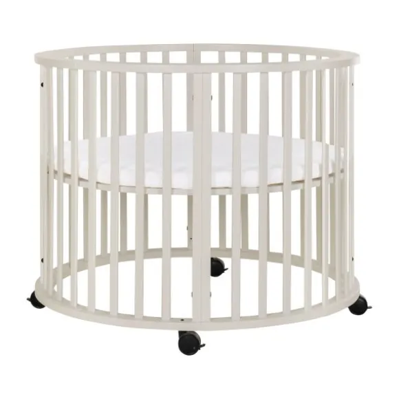 Kidsmill Soft Elegance II Boxmatras Hoes Rond Ø 90 cm - Iceblue