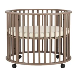 Kidsmill Soft Elegance II Boxmatras Hoes Rond Ø 90 cm - Iceblue