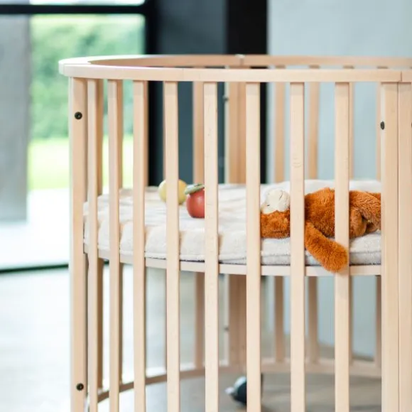 Kidsmill Soft Elegance II Boxmatras Hoes Rond Ø 90 cm - Iceblue