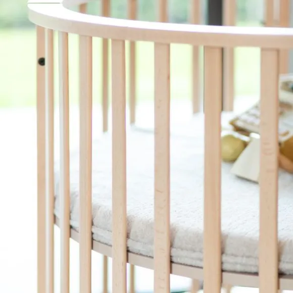 Kidsmill Soft Elegance II Boxmatras Hoes Rond Ø 90 cm - Iceblue