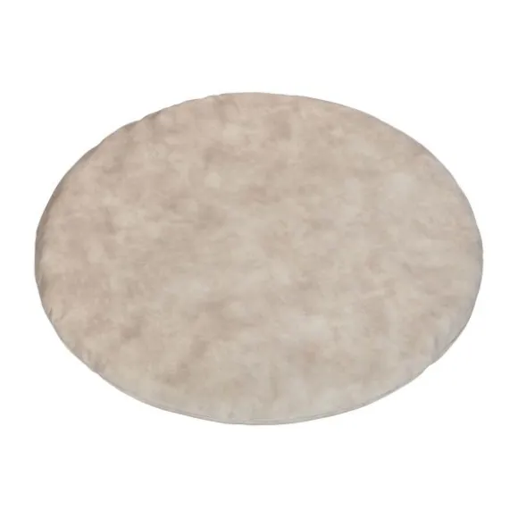 Kidsmill Velours Boxmatras Hoes Rond Naturel 90 cm