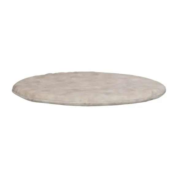 Kidsmill Velours Boxmatras Hoes Rond Naturel 90 cm