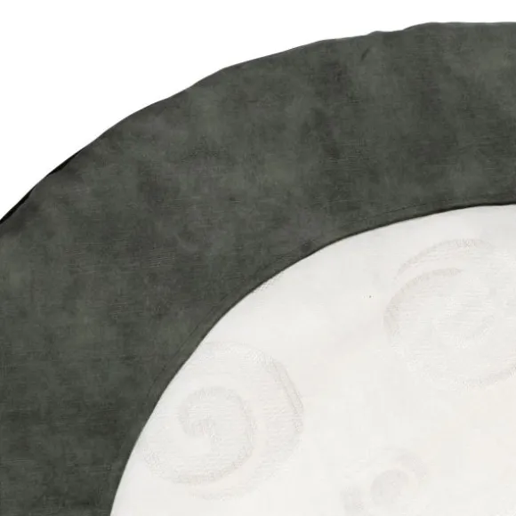 Kidsmill Velours Boxmatras Hoes Rond Naturel 90 cm