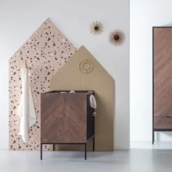 Kidsmill Vince Babybed Black / Oak 70 x 140 cm