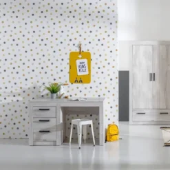 Kinderkamer Sem Nautic Grijs - Bedbank - Bureau