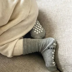 KipKep Anti-slip Blijf-Sokken - 18-24 Maanden - Grey