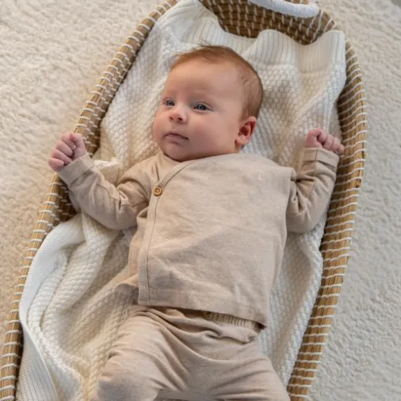 Klein Baby Broekje - Mt. 50 - Beige Melange