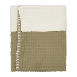 Koeka Amsterdam Wafel Wiegdeken - Cotton Fleece - Natural