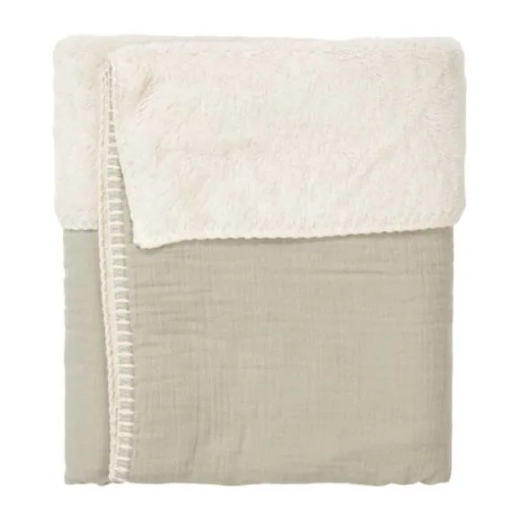 Koeka Faro Ledikantdeken - Teddy - Sage