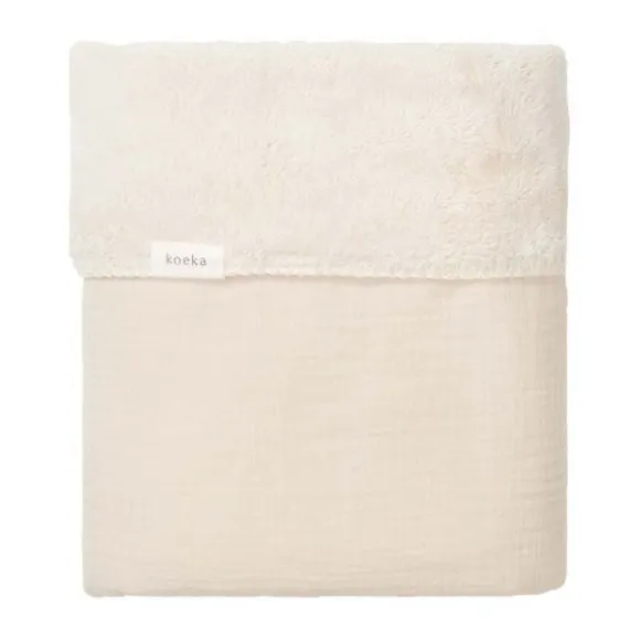 Koeka Faro Ledikantdeken - Teddy - Sage