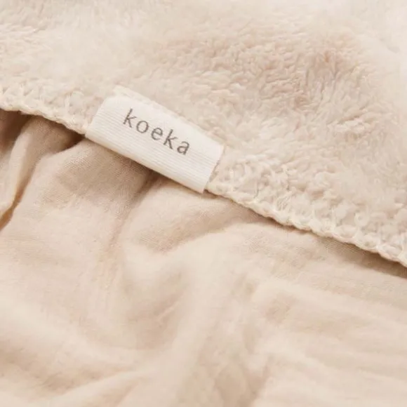 Koeka Faro Ledikantdeken - Teddy - Sage