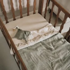 Koeka Faro Ruffle Set Ledikant - Laken En Hoeslaken - Caffe