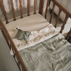 Koeka Faro Ruffle Set Ledikant - Laken En Hoeslaken - Caffe