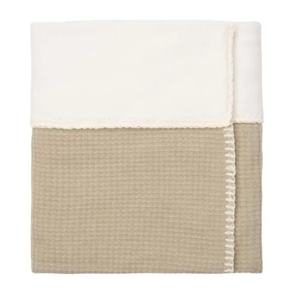 Koeka Malaga Wiegdeken - 100 x 75 - Cotton Fleece - Sage