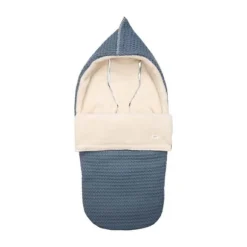 Koeka Oslo Buggy Voetenzak - Wafel/Teddy - Bluestone
