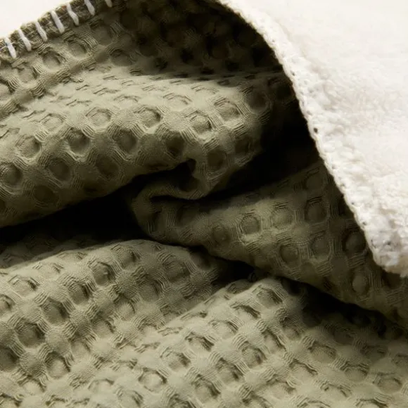 Koeka Oslo Ledikantdeken Wafel / Teddy Sand / Pebble