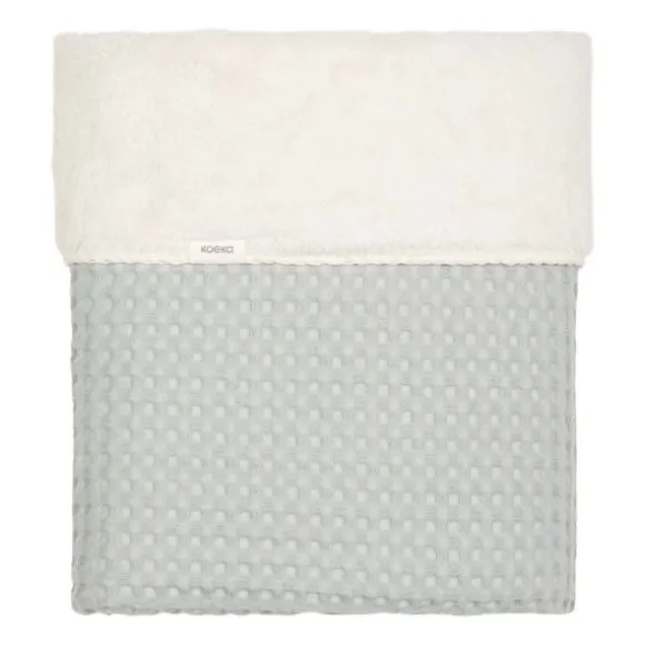 Koeka Oslo Ledikantdeken Wafel / Teddy Sand / Pebble
