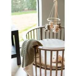 Koeka Oslo Wiegdeken Wafel / Teddy Sand / Pebble